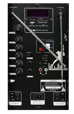 Bluetooth Колонка ZXX-9191, аккумуляторная, акустическая система, Черный