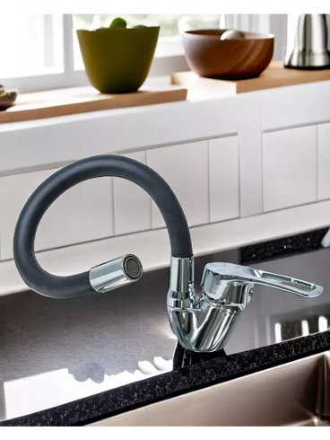 Смеситель гибким краном 47 см для ванной и кухни Water tap HA-181