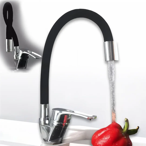 Смеситель гибким краном 47 см для ванной и кухни Water tap HA-181