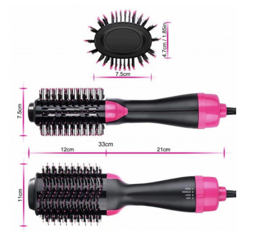 Фен Щетка для Волос стайлер One Step Hair Dryer and Styler 3 в 1