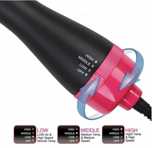 Фен Щетка для Волос стайлер One Step Hair Dryer and Styler 3 в 1