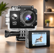 Екшн камера A7 FullHD, спортивна, вологозахист, з кріпленням 1080P MicroSD