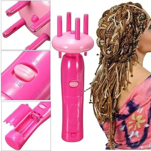Машинка Braid X-press для плетения косичек, Розовый