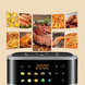 Аерофритюрниця Sokany SK 10085 2200W Аерогриль безмасляна мультипіч для приготування без олії 12л з сенсорним керуванням