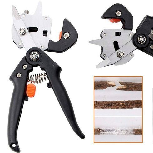 Профессиональный прививочный секатор для дома Grafting Tool с 3 ножами для обрезки и прививки деревьев