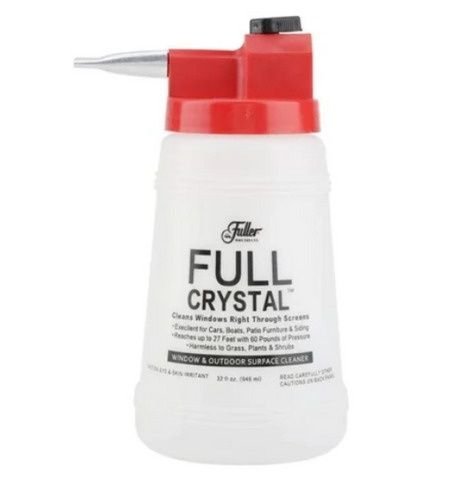 Розпилювач для миття вікон із запірним клапаном Full Crystal, Білий