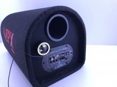 Активный Сабвуфер в Автомобиль Бочка ZPX Audio ZX-10Sub Original 1000w + Bluetooth Колонка в Машину со Встроенным Усилителем, Черный