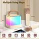 Портативная Bluetooth-колонка T7 с LED подсветкой / Караоке-колонка для детей и взрослых 2 микрофона