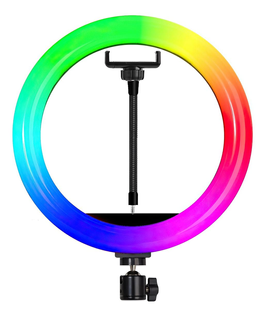 Кільцева світлодіодна лампа RGB 30 см із кріпленням для телефону, Разные цвета