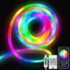 Умная гибкая LED Neon RGB лента-шланг 5 метров от USB управление режимами с телефона,Bluetooth приложение,пульт