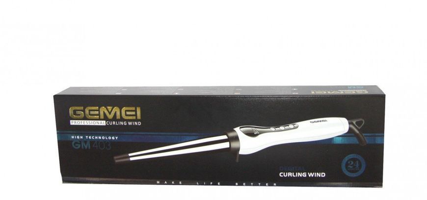 Професійна конусна плойка для локонів Gemei GM-403