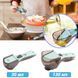 Регулируемые пластиковые мерные ложки 2 штуки Adjustable measuring spoon