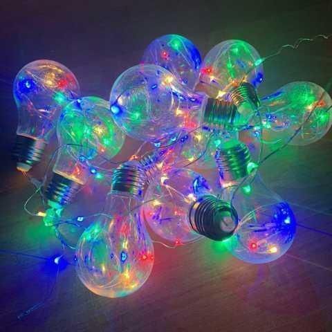 Гірлянда RD-9008 лампа Едісона 75 LED 3,2 м Мікс RGB Холодний білий