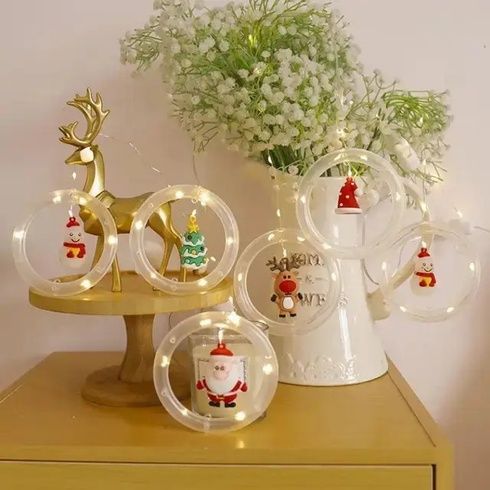 Xmas штора Кольца с фигурами 3m*70cm 110L M Мультицветная