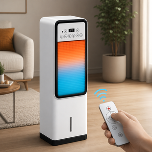 Напольный вентилятор Germatic Air Max Pro 2в1 (зима-лето) / Мобильный кондиционер с обогревом и охлаждением BFX-8D-1668 (220V)