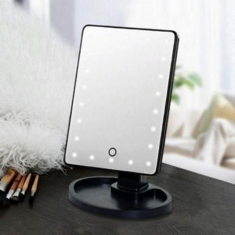 Зеркало с LED подсветкой для макияжа Magic MakeUp Mirror розовое