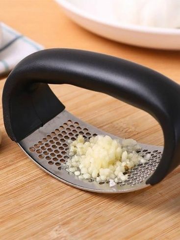 Часник Прес для часнику з нержавіючої сталі Garlic Press, Черный