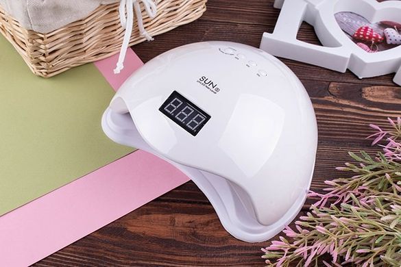 Светодиодная лампа для маникюра SUN 5 48W с дисплеем и сенсором, UV лампа