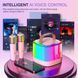 Портативная Bluetooth-колонка T7 с LED подсветкой / Караоке-колонка для детей и взрослых 2 микрофона