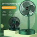 Портативний міні вентилятор для дому Telescopic Folding Fan Складаний настільний вентилятор із USB зарядкою