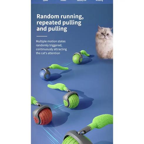 Мяч для кошек с пушистой гусеной подушкой,интерактивный забавный, Cat toy ball AND XL1247