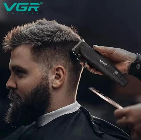 Професійний набір для стрижки волосся VGR V-640 Машинка та триммер з дисплеєм