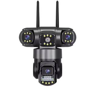 Уличная поворотная 4G IP камера видеонаблюдения EVKVO SC28 V380 Pro | 3 Линзы | 16MP