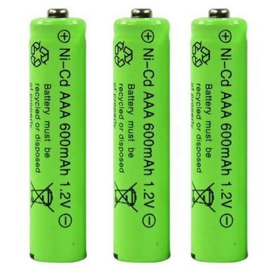 Аккумулятор AAA 1.2V 600 mAh Li Lon, Зелёный