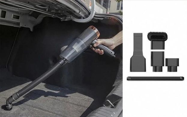 Автомобильный пылесос 2 in 1 Vacuum cleaner USB, Черный