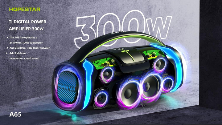 Портативна бездротова колонка Bluetooth Hopestar A65 | з мікрофоном