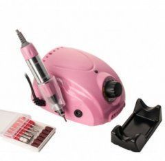 Фрезер для маникюра Nail Drill DM-212 PRO на 65 Вт/35000 оборотов, Розовый