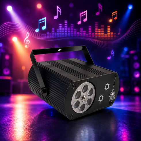 Лазерный внутренний RGB проектор/Stage Lighting с пультом / Лазерная установка-проектор