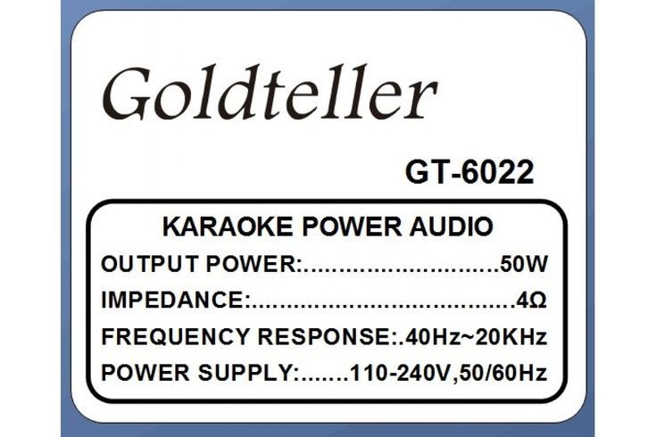 Акустическая система Goldteller GT-6025