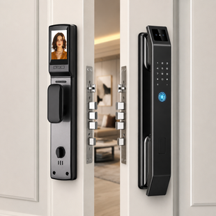 Умный дверной замок LOCK97 с 3D Face ID, отпечатком пальца, камерой, Wi-Fi и мобильным приложением