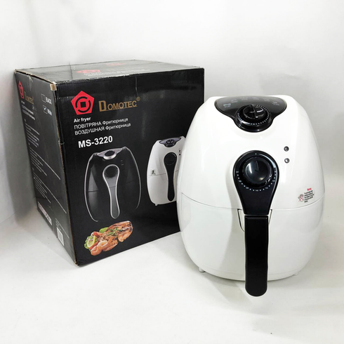 Аэро фритюрница Air Fryer DOMOTEC MS-3220 белый