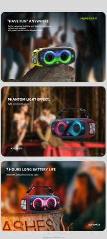 Портативная беспроводная Bluetooth колонка Hopestar A30 Party | BT5.0, 70W, TWS, AUX/TF/USB, 7h