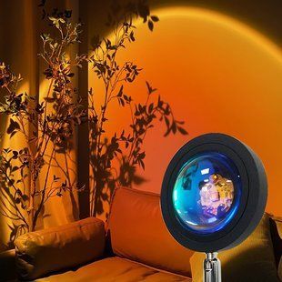 Sunset Lamp проекционный светильник заката, рассвета, USB led Lamp - оранжевый Закат
