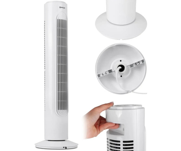 Вентилятор колонный напольный DOMOTEC MS-1627 45Вт Белый
