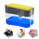 Диспенсер для миючого засобу натискний Soap Pump Sponge Caddy, Прозрачный