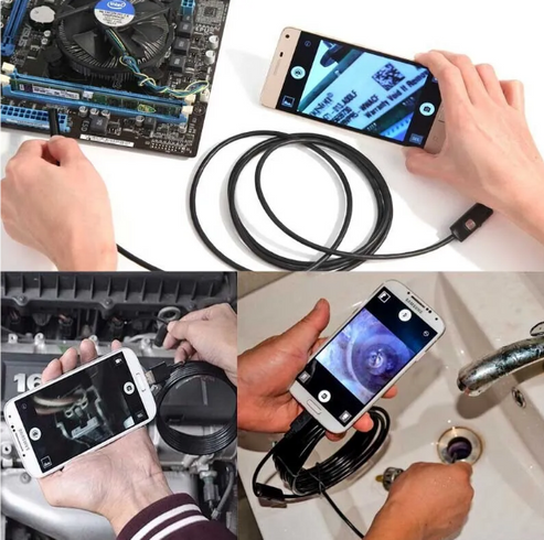 Камера Эндоскоп Android and PC Endoscope, гибкая USB-камера (100P) 2 м