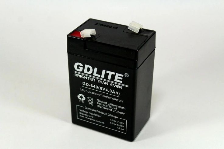 Акумулятор BATTERY GD 640 6V 4A, Черный