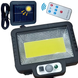 Фонарь аккумуляторный Solar Light BL BK128-4COB с пультом на солнечной батарее