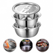 Многофункциональный кухонный набор из нержавеющей стали 3 в 1 Metal Basket Cutter