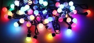 Гирлянда матовый шарик 40LED 5м (флеш) 18мм, Новогодняя бахрама, Светодиодная гирлянда, Уличная гирлянда