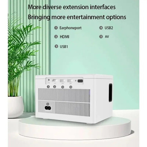 Розумний проектор 4K, 4 ядра, X6 Android 10, Wi-Fi, 2K відео, Full HD 1080P, міні-проектор для домашнього кінотеатру