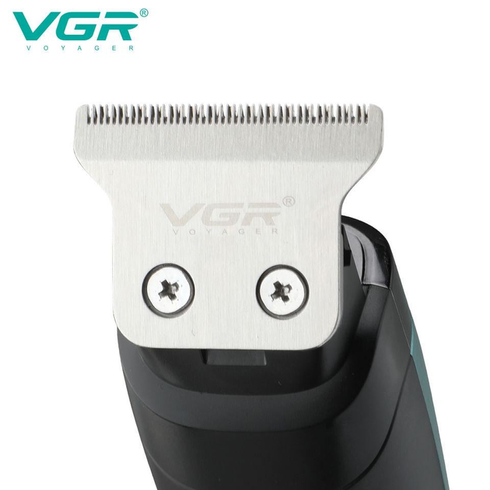 Бездротова машинка для стрижки волосся + 4 насадки, USB, VGR-975 / Акумуляторний триммер для волосся та бороди