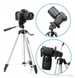 Алюминиевый штатив TRIPOD TF-330A универсальный для камеры или смартфона, Серебристый