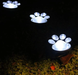 Світильник Solar Paw Print Lights на сонячній батареї 4 шт