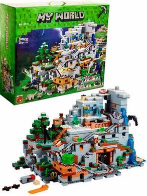 Конструктор Bela My World "Печера в горах" Minecraft, 2886 деталей, Разноцветный
