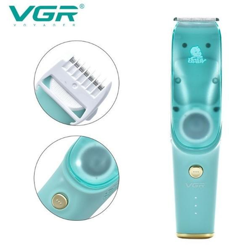 Машинка для стрижки дітей та немовлят VGR Baby V-151, Бездротовий тример 3 насадки з витяжкою